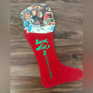 Vintage Saint Nicks Stories Replica hanging ornament